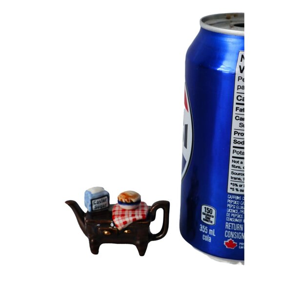 Vintage Mini Miniature Paul Cardew Baking Stand Cupboard Tea Pot Teapot - Picture 7 of 7